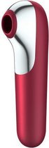 Bundle - Satisfyer - Satisfyer Dual Love Luchtdrukvibrator - Rood met glijmiddel