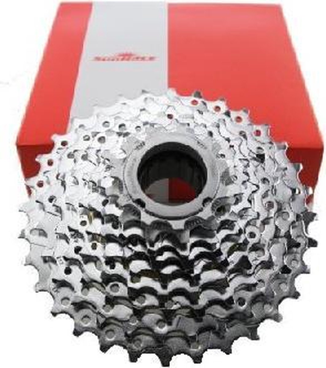 Rouette Libre Sunrace MFM-90 9 Vitesses - 13-32 Dents, Chrome, Neuve Sous Sachet
