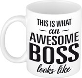 Voici à quoi ressemble un super patron mug / tasse cadeau texte - 300 ml