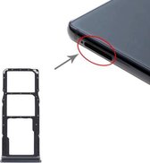 Simkaarthouder + Simkaarthouder + Micro SD-kaarthouder voor Samsung Galaxy A9 (2018) SM-A920 (zwart)