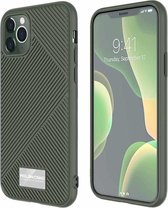 Voor iPhone 11 MOLANCANO JELLINE BUMPER schokbestendig TPU beschermhoes (legergroen)