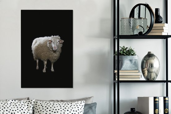 Mouton de Sardine sur toile de fond noir 2cm 60x90 cm - Tirage photo sur Toile (Décoration murale salon / chambre) / Peintures sur toile Animaux sauvages