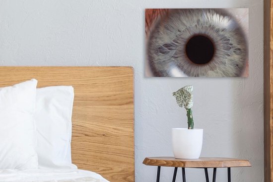Eye up close view toile 2cm 30x20 cm - petit - Tirage photo sur toile (Décoration murale salon / chambre)