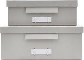Monograph Dozen met deksel, File, Grijs - Opbergers - karton - 28 centimeter x 22 centimeter x 8 centimeter