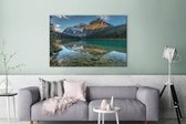 Canvas schilderij 180x120 cm - Wanddecoratie Landschap van het Nationaal park Jasper in Noord-Amerika - Muurdecoratie woonkamer - Slaapkamer decoratie - Kamer accessoires - Schilderijen