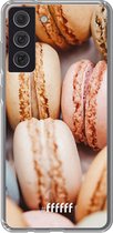 6F hoesje - geschikt voor Samsung Galaxy S21 FE -  Transparant TPU Case - Macaron #ffffff