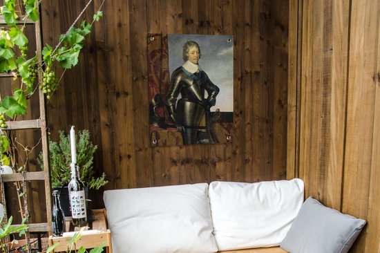 Peinture de jardin Frederik Hendrik - Peinture de Gerard van Honthorst - 60x80 cm - Affiche de jardin - Toile de jardin