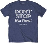 Queen Heren Tshirt -2XL- Don't Stop Me Now Blauw