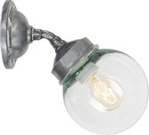 Wandlamp aluminium Forty-Five E27 Buitenlamp muurlamp met glas