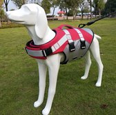 Hondenzwemvest Rood - Maat S - reddingsvest - zwemondersteuning voor honden