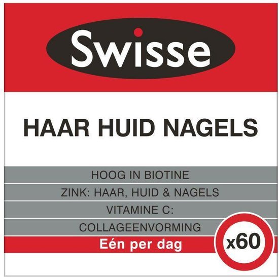 Swisse Haar Huid Nagels Voedingssupplement - 60 tabletten - Swisse