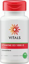 Vitals Vitamine D3 1000 IE - 100 softgels - Voedingssupplement