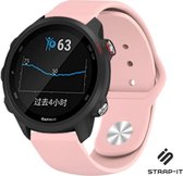 Strap-it Sport siliconen bandje - geschikt voor Garmin Vivoactive 4 45mm / Garmin Venu 2 - roze