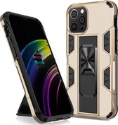 iPhone 11 Pro Max Rugged Armor Back Cover Hoesje - Stevig - Heavy Duty - TPU - Shockproof Case - Apple iPhone 11 Pro Max - Goud