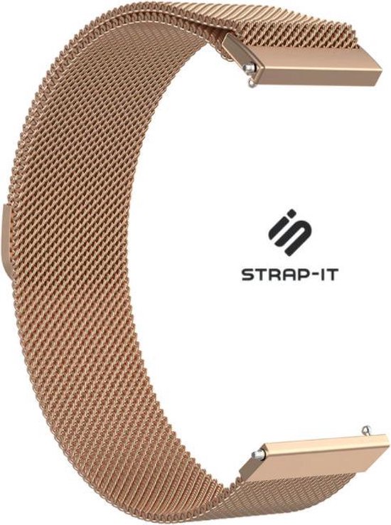 WoniQ Milanees Bandje Geschikt voor de Fitbit Versa 3 / Versa 4 / Sense
