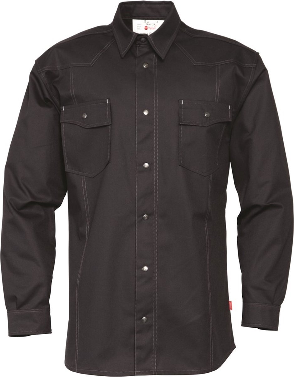 HAVEP Werkhemd lange mouwen Basic 1655 - Zwart - 3XL
