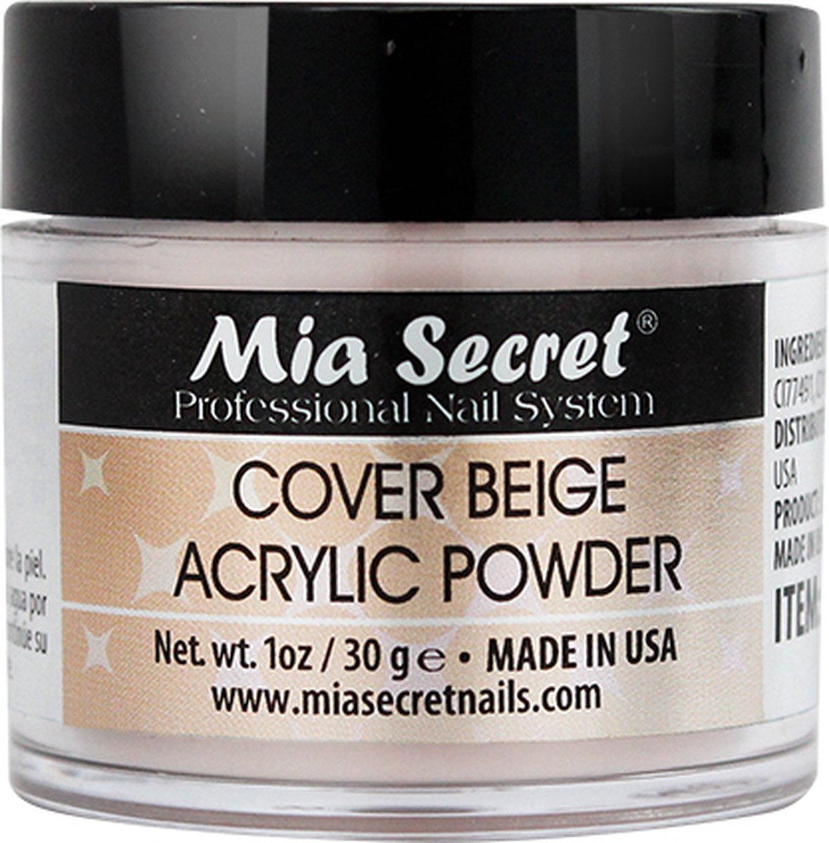 Goedkoopste Cover Acryl Poeder Beige 30ml.