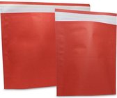 Papieren Verzendzakken 300x360x80mm Rood - 250 st