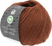 Lana Grossa Cool Wool Big Mélange Gots 50 gram Bruin Nr 216