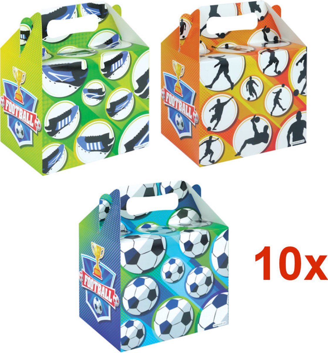 10 STUKS - LUXE VOETBAL - Traktatie Doos - INCLUSIEF SPEELGOED - Traktaties Uitdeelcadeaus voor Verjaardagen en Kinderfeestjes — afbeelding 5