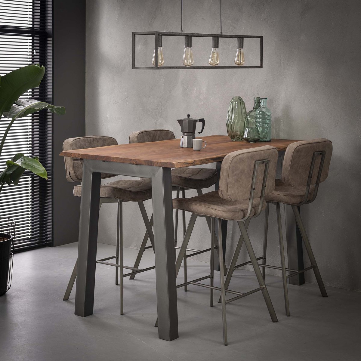 MOOS - Bartafel 147 edge 25mm - Massief acacia naturel
