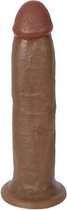 Realistische Dildo met Zuignap 22 CM - Bruin