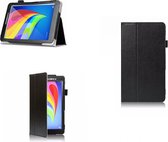 Stand Bookcase voor de Huawei Mediapad T1 8.0, net en betaalbaar cover voor de juiste bescherming, zwart , merk i12Cover