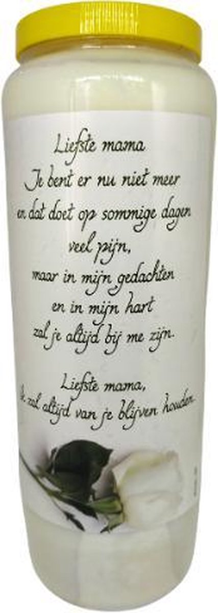 noveenkaars Liefste Mama - Noveenkaars - 9 dagen brander (20 stuks) Kleurloos