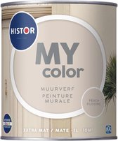 Histor MY Color Muurverf Extra Mat - Reinigbaar - Extra Dekkend - 1L - Peach Pudding - Crème