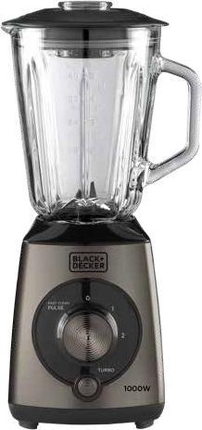 BLACK+DECKER BXJB1000E blender 1,5 l Cooking blender Zwart, Transparant 1000 W