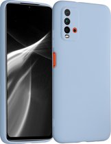 kwmobile telefoonhoesje voor Xiaomi Redmi 9T - Hoesje voor smartphone - Back cover in mat lichtblauw