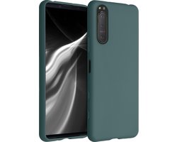 kwmobile telefoonhoesje geschikt voor Sony Xperia 5 II - Hoesje voor smartphone - Back cover in blauwgroen