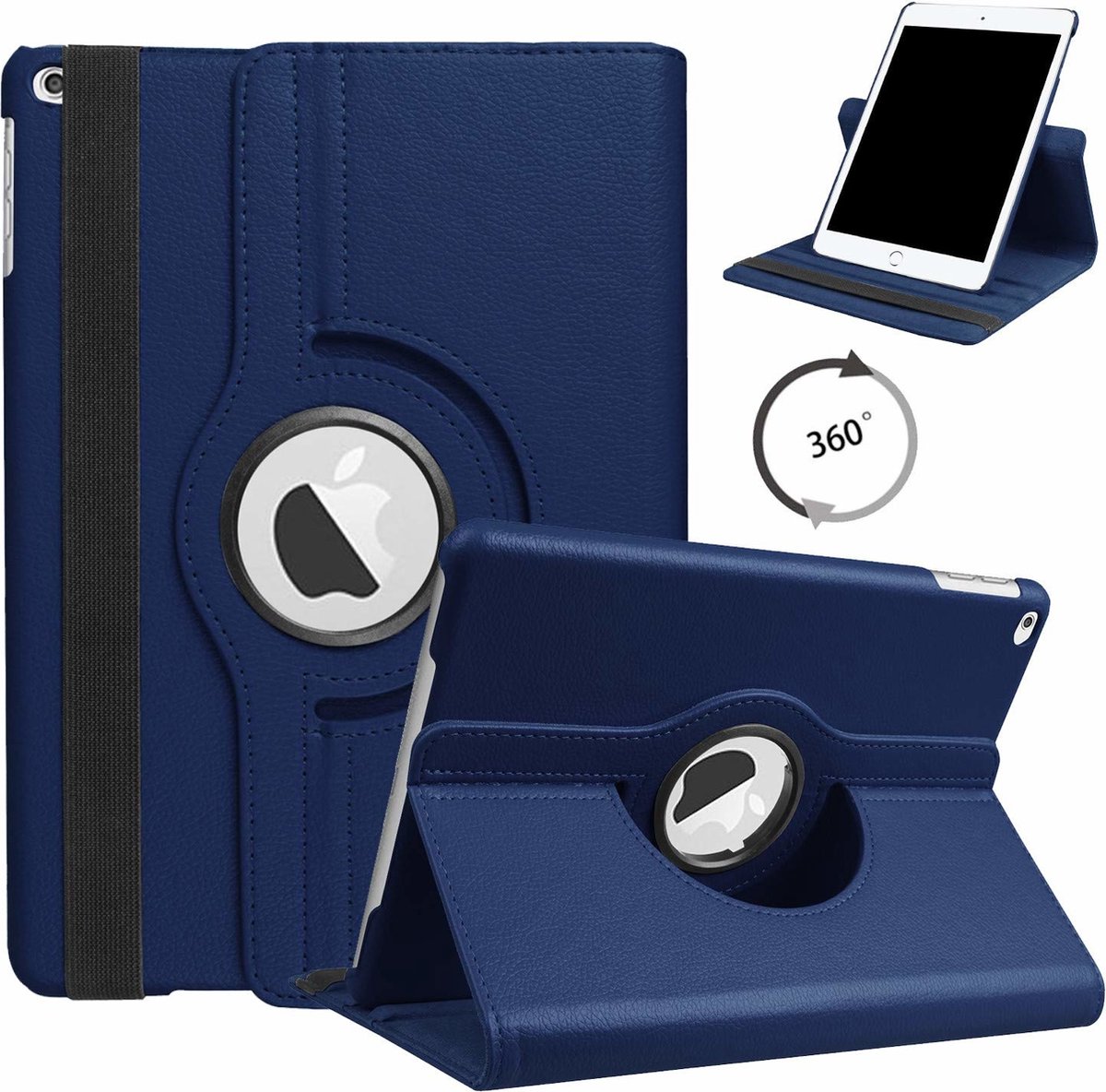 BixB iPad Mini 4 / Mini 5 2019 Draaibaar Hoesje - donker blauw
