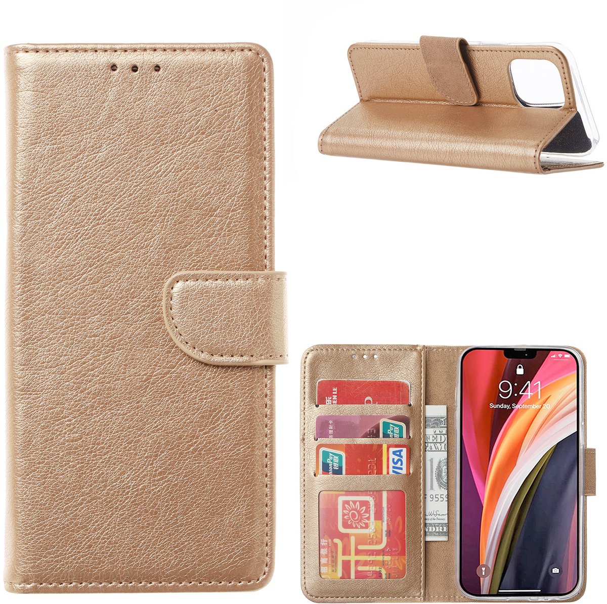 BixB iPhone 12 / iPhone 12 Pro Hoesje Nano Liquid Siliconen Back - TPU Soft case - Zwart