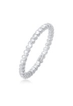 Elli Dames Ring Dames Stacking Ring Twisted Basic Trend Blogger in 925 Sterling Zilver