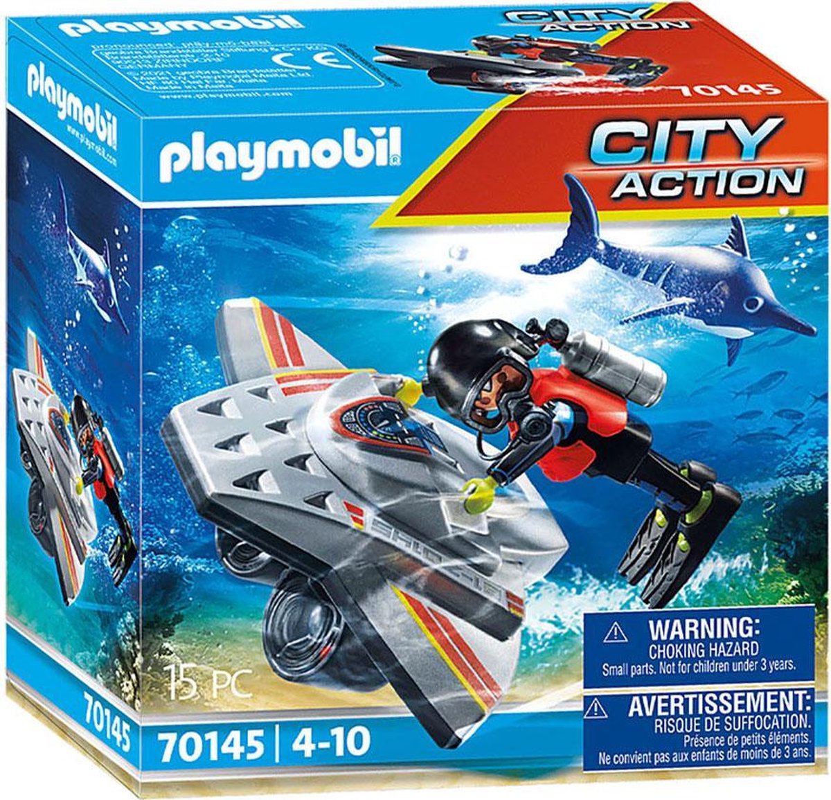 Playmobil - City Action 70568 Poste de Police et Cambrioleur