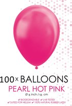 100 Kleine ballonnen parel pink.