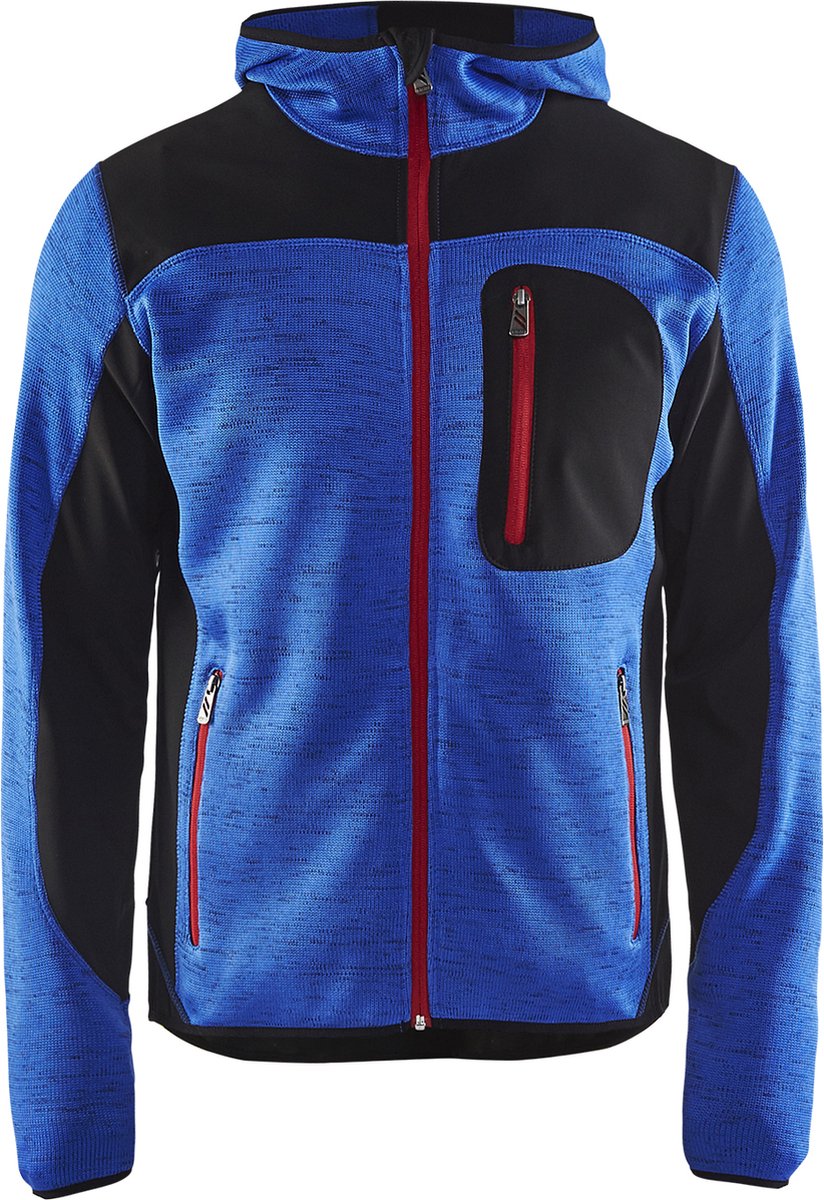 Blaklader Gebreid vest met softshell 4930-2117 Mannen Kobaltblauw Zwart