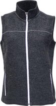 Ivanhoe Vest Mouwloos Beata Dames Wol Donkergrijs Maat 42