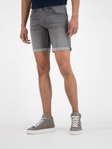 Purewhite -  Heren Skinny Fit   Korte Broek  - Grijs - Maat 33