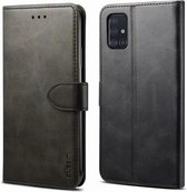 Voor Galaxy S20 Plus GUSSIM zakelijke stijl horizontale flip lederen tas met houder & kaartsleuven & portemonnee (zwart)