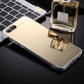 Voor Huawei Honor View 10 acryl + TPU galvaniseren spiegel beschermende achterkant van de behuizing (goud)
