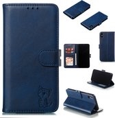 Lederen beschermhoes voor iPhone XS Max (blauw)