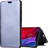 Mirror Clear View Horizontale Flip PU lederen tas voor Xiaomi Mi 8 SE, met houder (zwart)