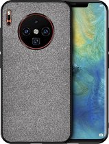 Voor Huawei Mate 30 schokbestendige doektextuur PC + TPU beschermhoes (grijs)