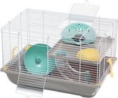 Imac hamsterkooi criceti 9 taupe / mintgroen - 45x30,5x29 cm - 1 stuks