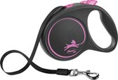 Flexi rollijn black design tape roze - l 5 mtr tot 50 kg - 1 stuks
