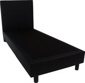 Bedworld Hotel Boxspring 90x200 - Zwart kunstleer