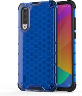 Voor Huawei Y9S schokbestendig honingraat pc + TPU-hoesje (blauw)