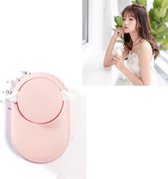 USB-oplaadventilator Borstelloze hanghals Mini Sling Lazy Fan (Angel Pink)
